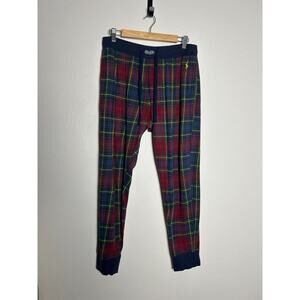 Polo Ralph Lauren RED/BLUE PLAID Pajama/Lounge Knit Pajama Pants Size Large